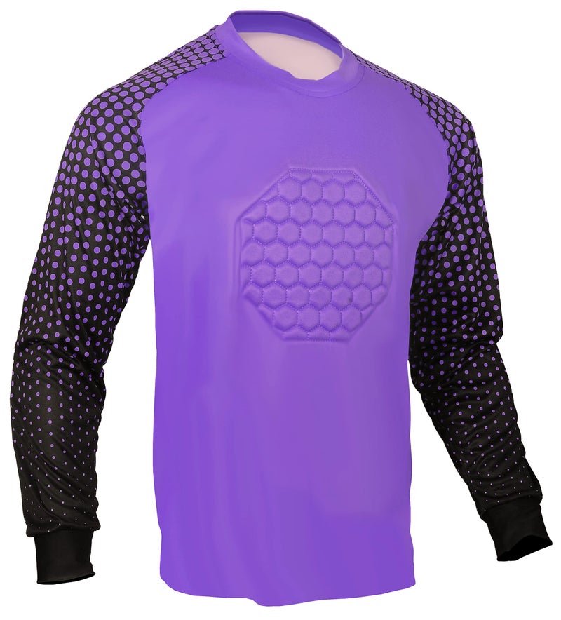 Total Soccer Factory Soccer Goalie Jersey (Purple, AM (Chest 42-44")) - Image 1